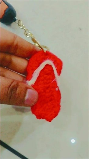 Diy chorchet slipper keychains designs for gift Idea madeby little sister/trending keychains designs