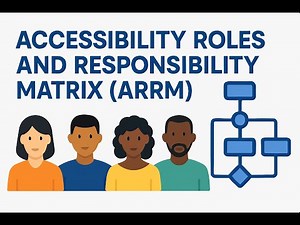 Accessibility Roles and Responsibility Matrix