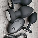 Vibrator Anal Plug with 3Pcs Butt Plug,10 Modes Vibrating Butt Plug - LED Color Light Remote Control Anal Plug, Adult Sex Toys and Games