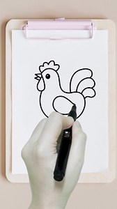 10K views · 97 reactions | How to Draw a Chicken: Easy Step-by-Step Tutorial Learn how to draw a chicken with this easy, step-by-step tutorial! Perfect for beginners and kids, this guide uses simple shapes to create a cute chicken. | Whizk ART | Facebook