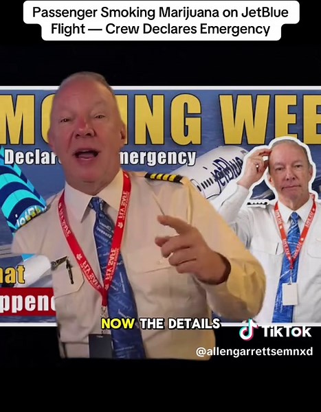 PART1: Passenger Smoking Marijuana on JetBlue Flight — Crew Declares Emergency #captainsteeeve #aviation #news #runwayincursion #politics