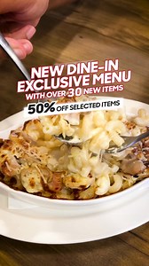 2.8K views | 50% OFF new dine-in faves? Say less ‍​ From now till 22 June, enjoy 50% OFF a la carte orders from our brand-new dine-in menu — featuring artisanal Sourdough Pizzas (with 4 exclusive flavours!), baked pastas, cheesy rice, savoury sides, and more.​ Don’t gatekeep and tag the makan gang. ✨ | Pizza Hut | Facebook