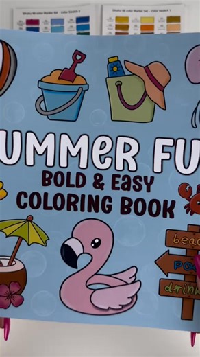 Summer Fun Easy Coloring Book hot air balloon 🎈 342 #coloringbookforadults #adultcoloringbook #coloringbook #anxietyre #stressrelief #coloring | Colorwithrosey