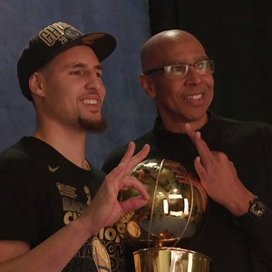 264K views · 6.3K reactions | Golden State Warriors guard Klay Thompson makes a heartfelt tribute to his father, former NBA player Mychal Thompson, after taking home his 3rd title in 2018! | NBA | Facebook