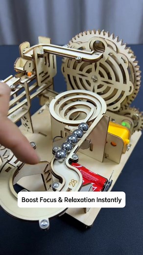 Watch the balls climb, twist, and glide nonstop—this electric wooden marble run is the most satisfying desk toy of 2025. Build it once and enjoy endless motion that keeps your mind calm and focused. Perfect for kids, parents, and anyone who loves mechanical puzzles. | Razunoth | Facebook