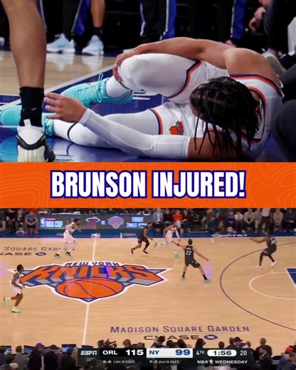 Prayers up to Knicks Captain Jalen Brunson who left the Knicks vs Magic game with an apparent ankle injury. Brunson was seen leaving MSG in a walking boot a crutches. Stay tuned for more details. | Knicks Fan TV