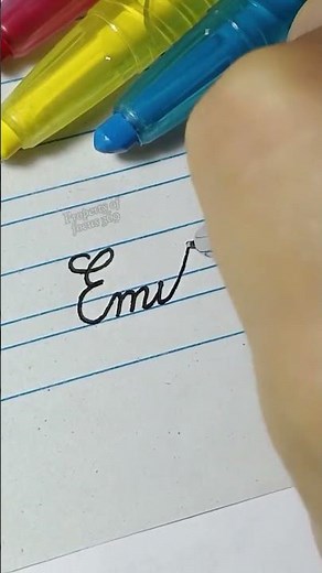 Emily in Cursive #cursivewriting #practice #handwriting #name