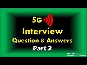 5G Interview Question and Answers: Part 2