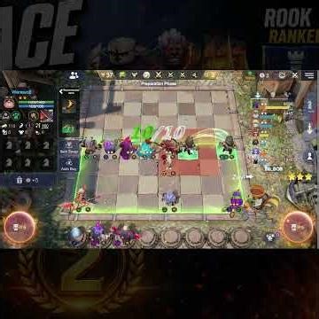 AUTO CHESS FULL WARRIOR BUILD 💪 | 2ND PLACE CLUTCH 🏆 (ROOK 2 RANKED)