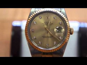 Rolex Oyster Perpetual Datejust 16233 Movement of Seconds Hand