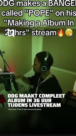 DDG maakt compleet album in 36 uur op stream! #ddg #twitch #streamer #hiphop