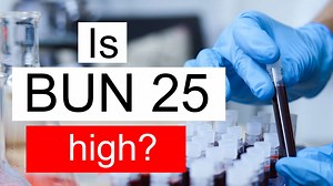 Is BUN 25 high, normal or dangerous? What does Blood urea nitrogen level 25 mean?