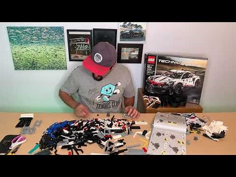 Starting the LEGO Porsche 911 RSR Set #42096 Build