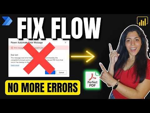 Power BI Export to PDF: Fix Common Power Automate Errors