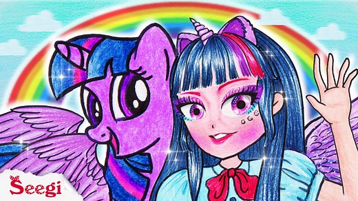 MY LITTLE PONY Twilight Sparkle PRINCESS Makeup Transformation >>> Link Video: https://www.youtube.com/watch?v=ZCIfRUs5rZg&t=38s | Stop Motion Paper ASMR