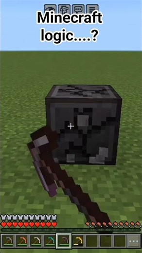 minecraft logic....... #minecraft #funny #logic