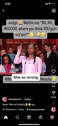 She so wrong. He is not a father. ##judgemathis | judge mathis