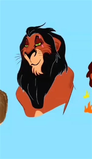 very wonder how scar got his scar? the full video is up on Dorkology YT! (please. I spent a lot of time on thus thumbnail...) #scar #thelionking #disney #digitalart