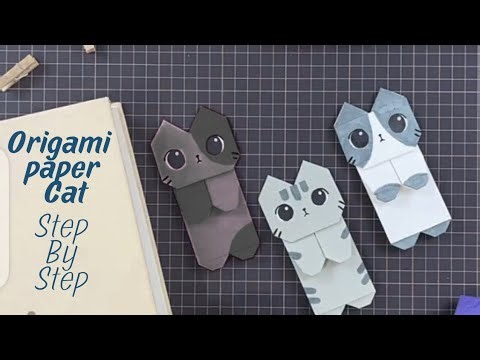 🐱 How to Make an Easy Origami Cat Bookmark | Cute Paper Corner Bookmark Tutorial