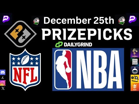 Prize Picks Props NFL & NBA Dec 25th