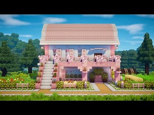 Minecraft Tutorial | How to build a Cherry Blossom Survival House