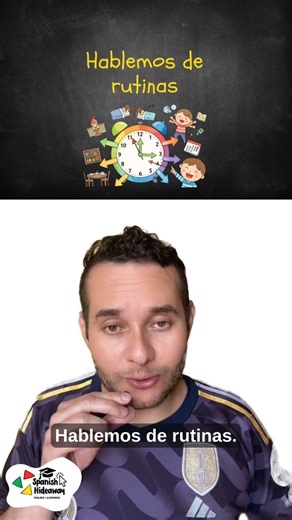 Today I’m sharing a simple example of my daily routine in Spanish — short, clear, and perfect for beginners. Now it’s your turn 👇 Tell me about your routine in Spanish in the comments ✍️ You can keep it simple! #LearnSpanish #SpanishForBeginners #SpeakSpanish #SpanishPractice #AprenderEspañol | Spanish Hideaway