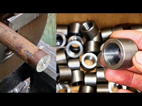 I Made 50 Couplings on a Manual Lathe — Full Process
