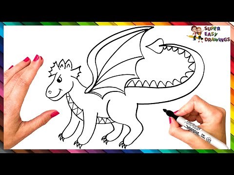 How To Draw A Dragon Step By Step 🐉 Dragon Drawing Easy