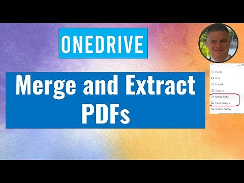 OneDrive: How to Merge and Extract PDF File ?