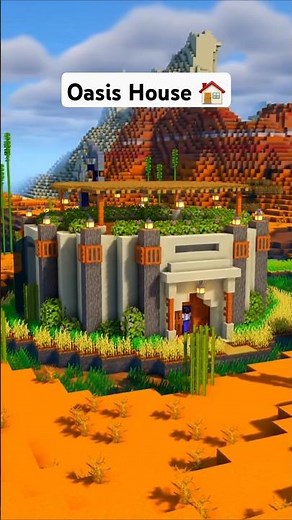 Minecraft Desert Oasis House 🏠 #minecraft