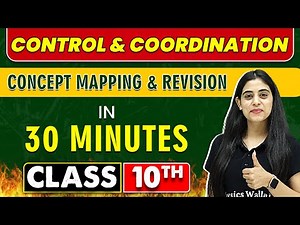 CONTROL & COORDINATION in 30 Minutes || Mind Map Series for Class 10th