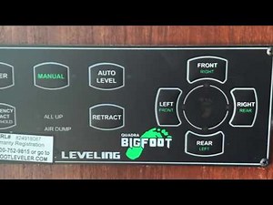 Leveling Jacks Operation on the Forest River Forester 3011 DS