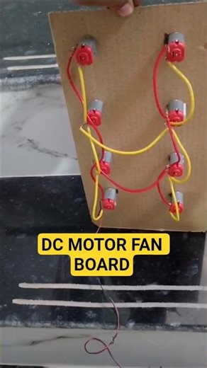 DIY Multi Mini Fan Board Using DC Motor | Simple Electric Project