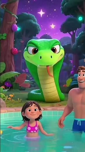 "Snake Kidnaps Girl! 😱 Cartoon Adventur #cartoon #shorts