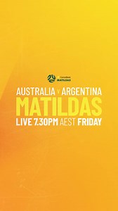 Your CommBank Matildas are back home, and this time they're up against South American giants, Argentina! Don't miss this match-up! ⚽ Australia vs Argentina is live from 7:30pm AEST Friday, on 10 and 10 Play. | Channel 10 | Facebook