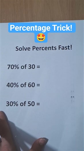 Find Percentages in Seconds | Percentage Problems #maths #percents