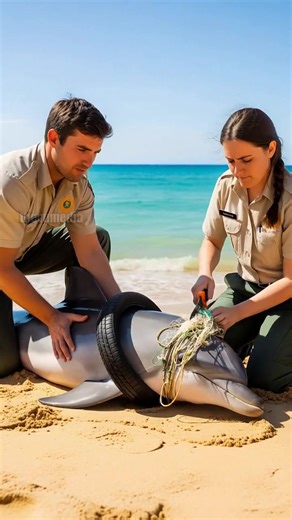 776K views · 5.3K reactions | Park Rangers Rescue Stranded Dolphin from Entanglement! #rescue #animals #wildlife | Vu Bros | Facebook