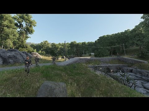 Arma Reforger using the protractor to plot way points and land nav. Never get lost again.