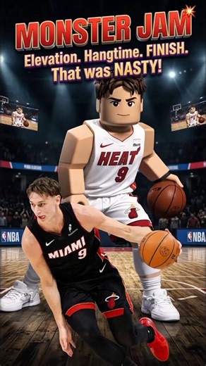 Pelle Larsson MONSTER JAM 💥 Insane Hangtime Dunk! #shorts #basketball