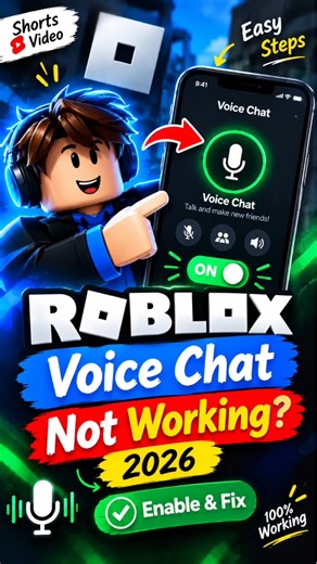How to Fix Roblox Voice Chat Not Working [2026] || Enable & Fix Roblox Voice Chat..!