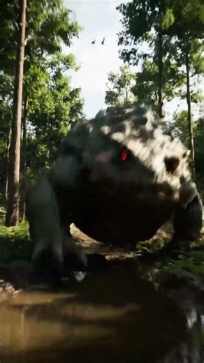 Mutant Giant Toad Awakens: A Nightmare Charging Through the Deep Forest