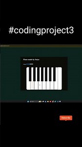Create this Piano website project #coding #javascript #tutorial #codingproject3