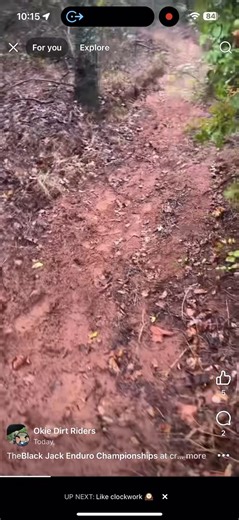 Thanks Matt Frymire for the video today! He said some slick spots but not looking too bad. He said 2” of rain so far! | Black Jack Enduro Championships