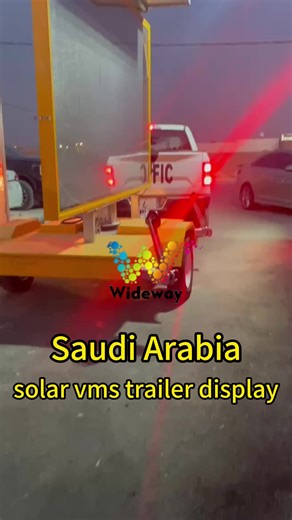 Trailer-mounted Variable Message Signs (VMS) - Full-color/Amber LED Road Traffic Display Screens Available in Various Styles