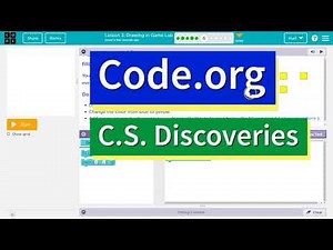 Code.org Lesson 3.4 Drawing in Game Lab | Tutorial with Answers | Unit 3 CS Discoveries