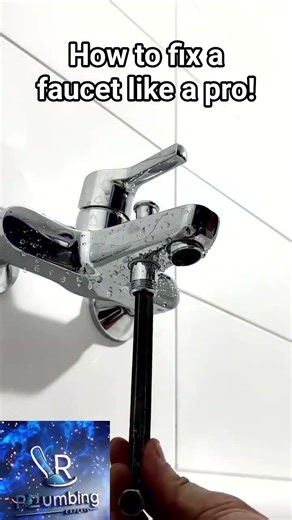 How to fix a faucet like a pro 💯 #diy #faucet #plumbingrepair