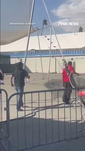 Stuntman’s ‘Human Cannonball’ routine goes wrong after being blown off course #foxnews #stunt #viral
