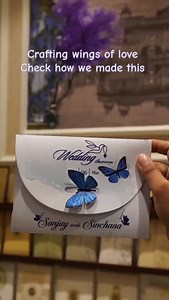 Watch how this elegant butterfly wedding card comes to life—step by step, made with pure love and perfection 💙 SKU CODE - KNTH9601B [Wedding card, Butterfly Wedding Card, Wedding invitation, Invitation Card, Wedding card online, Wedding Card shop, Wedding Card near me, Marriage cards, Modern Wedding Card] #Weddingcard #butterflweddingcard #explorepage #invitation | King of Cards - India's No. 1 Wedding Invitation Portal