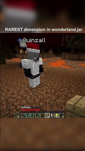 RAREST dimension in wonderlandjar #minecraft #minecrafthorror #minecraftmods