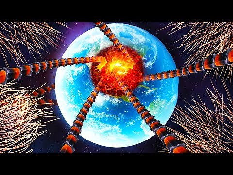 I Launched 100,000 Nukes to "Save" Earth from Giant Space Worms in Solar Smash!